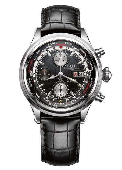 BALL watch Trainmaster with Worldtime Chronograph