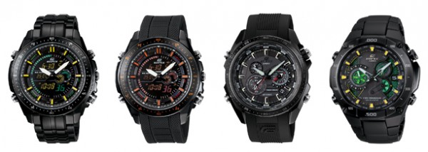 Casio Edifice 2010 new Black Label watches collection