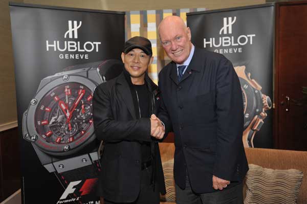 Jet Li and Hublot’s CEO Jean-Claude Biver