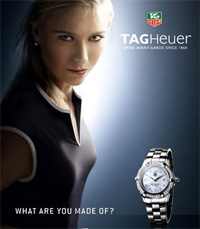 Maria Sharapova: Court Fashion, TAG Heuer Sunglasses and Watches