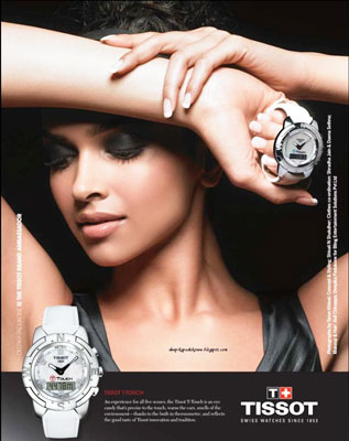 Deepika Padukone and Tissot watches