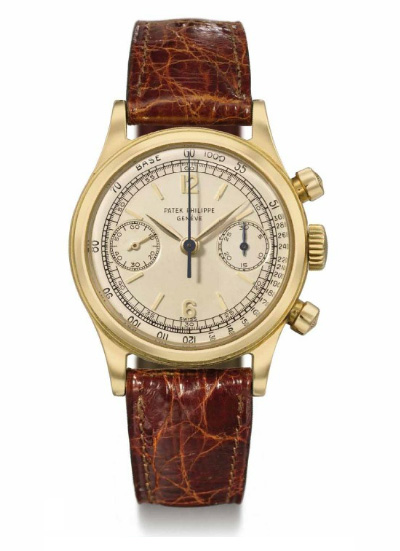Patek Philippe 18K gold chronograph wristwatch (1955) ref-1463