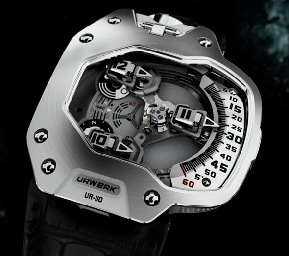 Urwerk released a new futuristic watch the UR-110 ZrN Torpedo